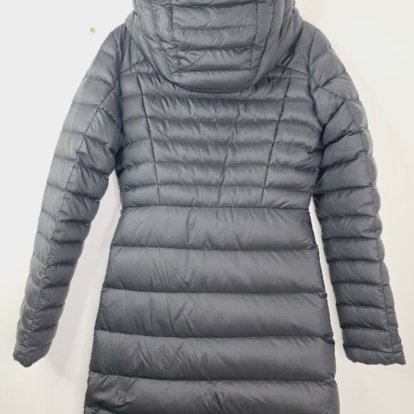 Lululemon Women's Black Brave The Cold Down Puffer Parka Jacket Size 2 - Picture 3 of 7